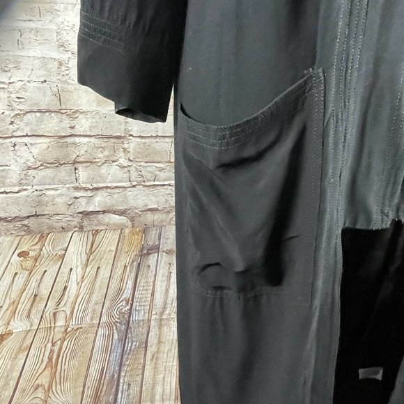 twelfth street by cynthia vincent black Kimono robe sz S - Picture 4 of 8